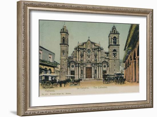 The Cathedral, Havana, Cuba, C1910-null-Framed Giclee Print