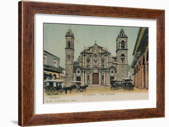 The Cathedral, Havana, Cuba, C1910-null-Framed Giclee Print