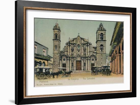 The Cathedral, Havana, Cuba, C1910-null-Framed Giclee Print