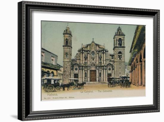 The Cathedral, Havana, Cuba, C1910-null-Framed Giclee Print