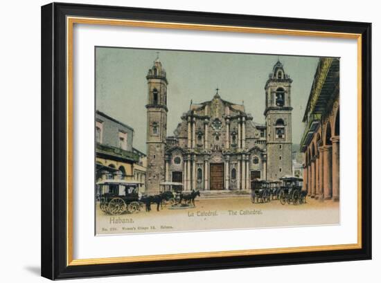 The Cathedral, Havana, Cuba, C1910-null-Framed Giclee Print