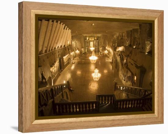 The Cathedral in the Wieliczka Salt Mine, Unesco World Heritage Site, Near Krakow (Cracow), Poland-R H Productions-Framed Premier Image Canvas