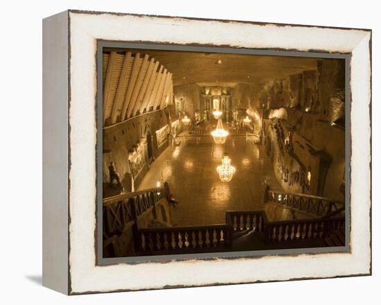 The Cathedral in the Wieliczka Salt Mine, Unesco World Heritage Site, Near Krakow (Cracow), Poland-R H Productions-Framed Premier Image Canvas