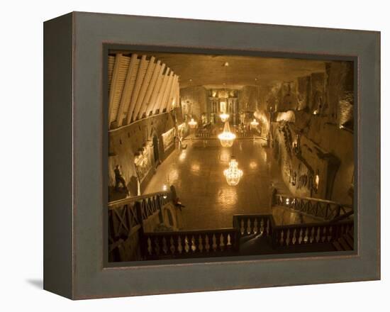 The Cathedral in the Wieliczka Salt Mine, Unesco World Heritage Site, Near Krakow (Cracow), Poland-R H Productions-Framed Premier Image Canvas