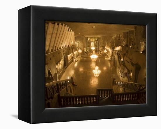 The Cathedral in the Wieliczka Salt Mine, Unesco World Heritage Site, Near Krakow (Cracow), Poland-R H Productions-Framed Premier Image Canvas