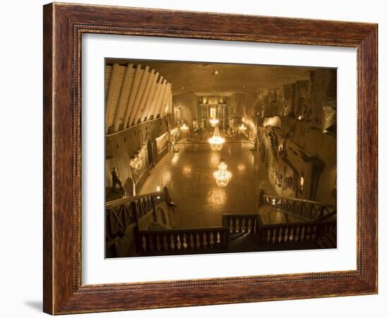 The Cathedral in the Wieliczka Salt Mine, Unesco World Heritage Site, Near Krakow (Cracow), Poland-R H Productions-Framed Photographic Print