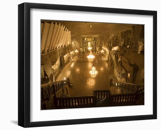 The Cathedral in the Wieliczka Salt Mine, Unesco World Heritage Site, Near Krakow (Cracow), Poland-R H Productions-Framed Photographic Print