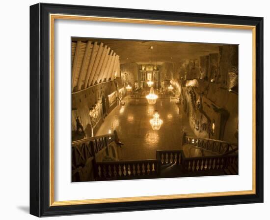 The Cathedral in the Wieliczka Salt Mine, Unesco World Heritage Site, Near Krakow (Cracow), Poland-R H Productions-Framed Photographic Print