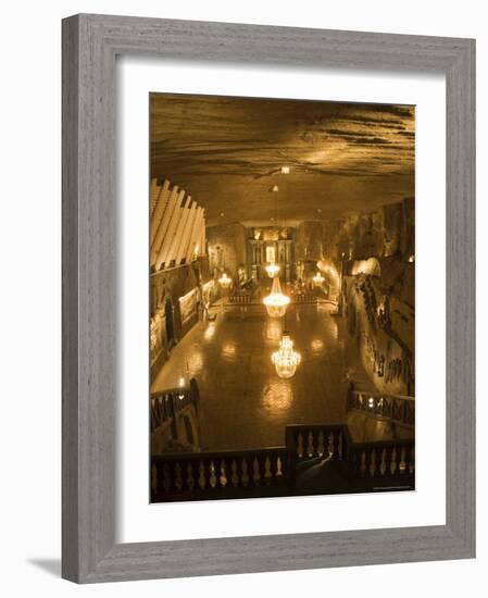The Cathedral in the Wieliczka Salt Mine, Unesco World Heritage Site, Near Krakow (Cracow), Poland-R H Productions-Framed Photographic Print