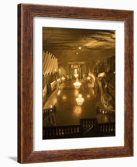 The Cathedral in the Wieliczka Salt Mine, Unesco World Heritage Site, Near Krakow (Cracow), Poland-R H Productions-Framed Photographic Print