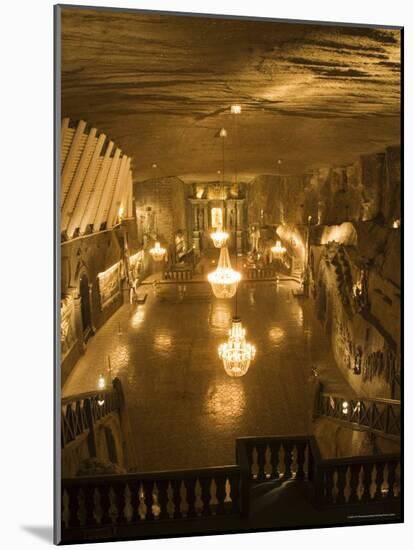 The Cathedral in the Wieliczka Salt Mine, Unesco World Heritage Site, Near Krakow (Cracow), Poland-R H Productions-Mounted Photographic Print