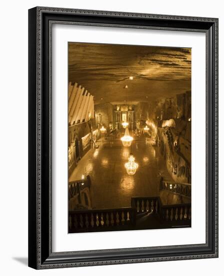 The Cathedral in the Wieliczka Salt Mine, Unesco World Heritage Site, Near Krakow (Cracow), Poland-R H Productions-Framed Photographic Print