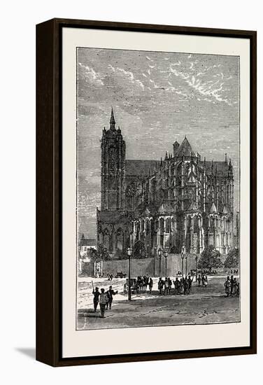 The Cathedral, Le Mans, France, 1871-null-Framed Premier Image Canvas