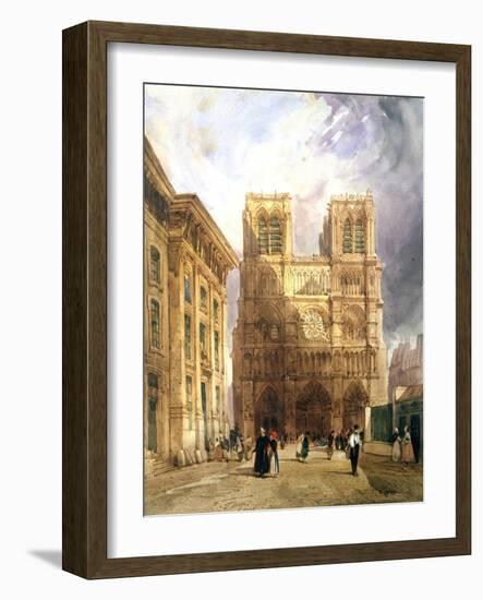 The Cathedral of Notre Dame, 1836-Thomas Shotter Boys-Framed Giclee Print