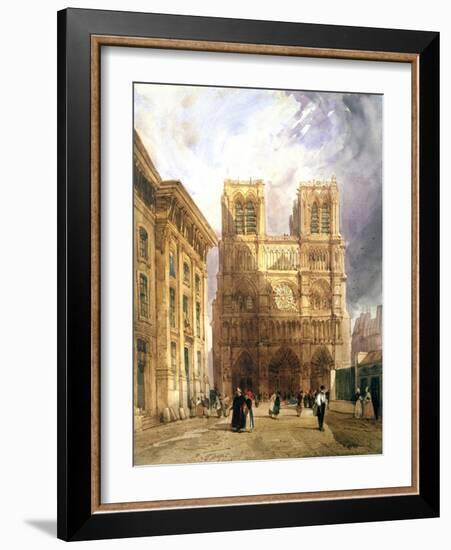 The Cathedral of Notre Dame, 1836-Thomas Shotter Boys-Framed Giclee Print