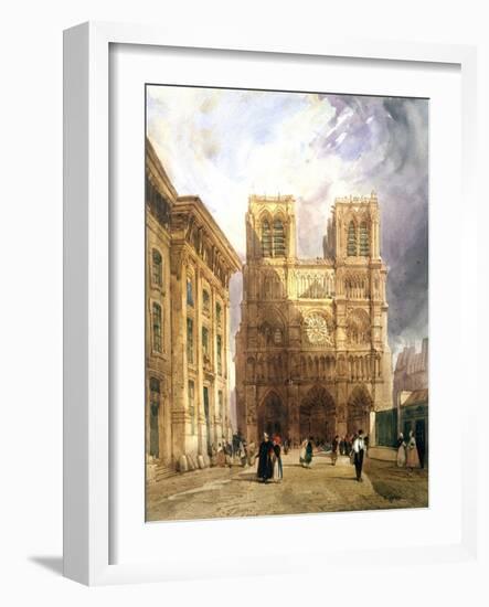 The Cathedral of Notre Dame, 1836-Thomas Shotter Boys-Framed Giclee Print