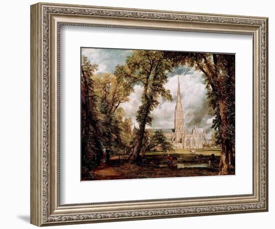 The Cathedral of Salisbury Seen from the Gardens of the Eveche Painting by John Constable (1776-183-John Constable-Framed Giclee Print