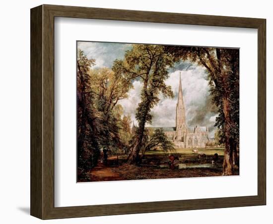 The Cathedral of Salisbury Seen from the Gardens of the Eveche Painting by John Constable (1776-183-John Constable-Framed Giclee Print