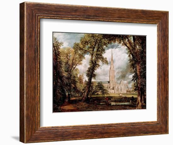 The Cathedral of Salisbury Seen from the Gardens of the Eveche Painting by John Constable (1776-183-John Constable-Framed Giclee Print