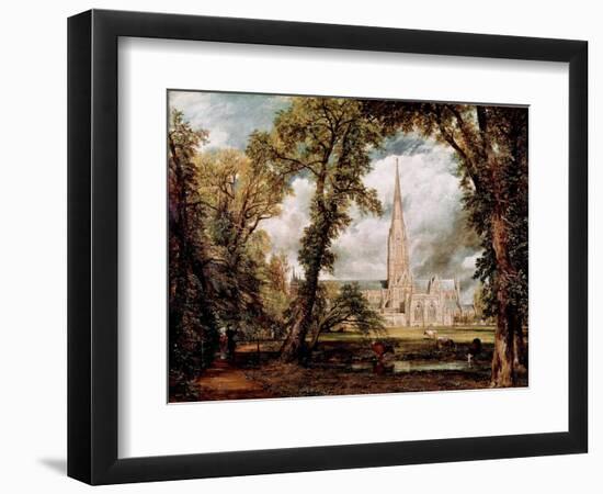 The Cathedral of Salisbury Seen from the Gardens of the Eveche Painting by John Constable (1776-183-John Constable-Framed Giclee Print