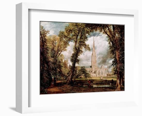 The Cathedral of Salisbury Seen from the Gardens of the Eveche Painting by John Constable (1776-183-John Constable-Framed Giclee Print