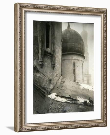 The Cathedral of the Dormition in the Moscow Kremlin after Shelling in November 1917-Pyotr Petrovich Pavlov-Framed Giclee Print