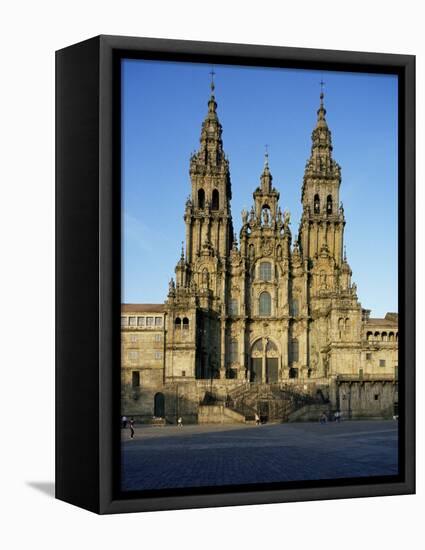 The Cathedral, Santiago De Compostela, Unesco World Heritage Site, Galicia, Spain-Michael Busselle-Framed Premier Image Canvas
