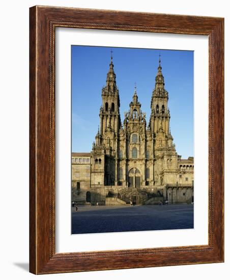 The Cathedral, Santiago De Compostela, Unesco World Heritage Site, Galicia, Spain-Michael Busselle-Framed Photographic Print