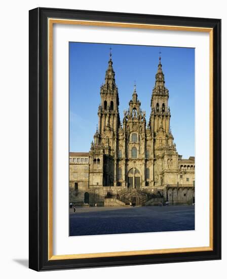 The Cathedral, Santiago De Compostela, Unesco World Heritage Site, Galicia, Spain-Michael Busselle-Framed Photographic Print