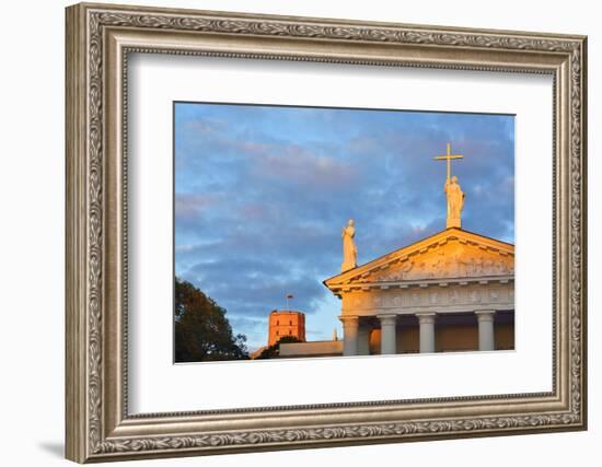 The Catholic Cathedral  and Gediminas's Tower of the Upper Castle. A Unesco World Heritage Site, Vi-Mauricio Abreu-Framed Photographic Print