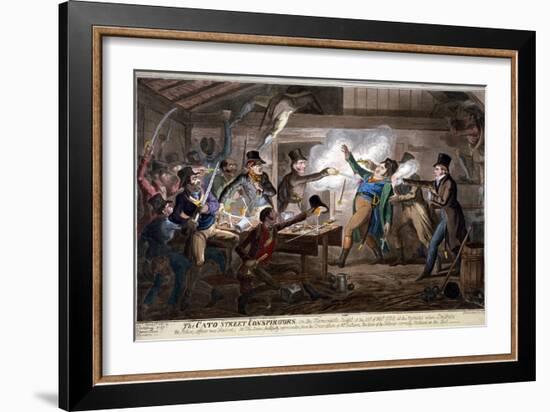 The Cato Street Conspirators..., 1820-George Cruikshank-Framed Giclee Print