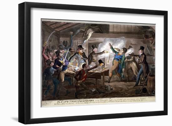 The Cato Street Conspirators..., 1820-George Cruikshank-Framed Giclee Print