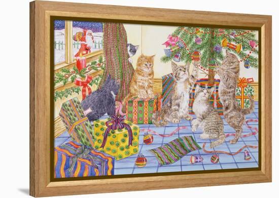 The Cats' Christmas-Catherine Bradbury-Framed Premier Image Canvas