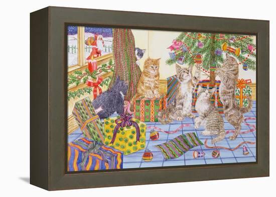 The Cats' Christmas-Catherine Bradbury-Framed Premier Image Canvas