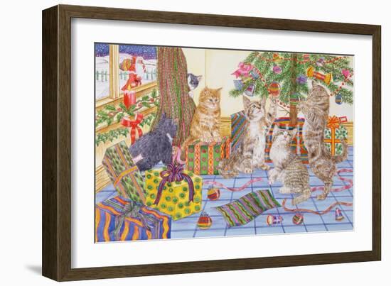 The Cats' Christmas-Catherine Bradbury-Framed Giclee Print