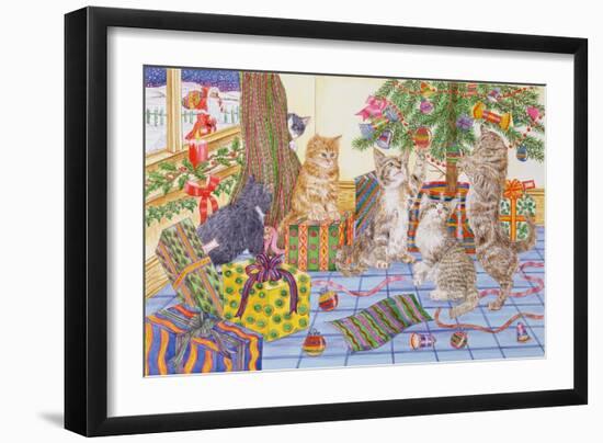 The Cats' Christmas-Catherine Bradbury-Framed Giclee Print
