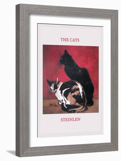 The Cats-Théophile Alexandre Steinlen-Framed Art Print