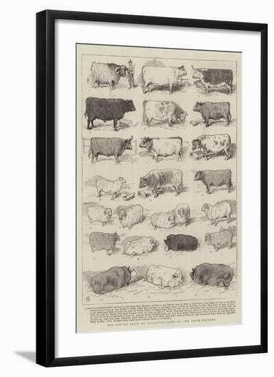 The Cattle Show at Islington, Some of the Prize-Winners-Alfred Chantrey Corbould-Framed Giclee Print