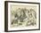 The Caucus Race and a Long Tale, Lewis Carroll-John Tenniel-Framed Giclee Print