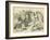 The Caucus Race and a Long Tale, Lewis Carroll-John Tenniel-Framed Giclee Print