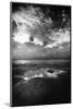 The Causeway, Holy Island, Northumberland (b/w photo)-null-Mounted Photographic Print