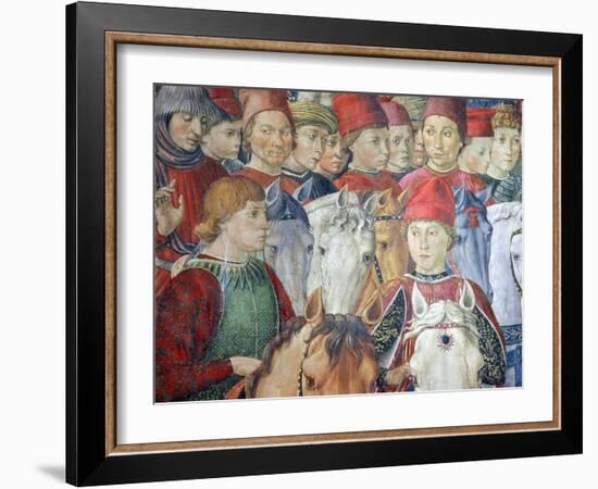 The Cavalcade of the Magi, 1459-Benozzo Gozzoli-Framed Giclee Print