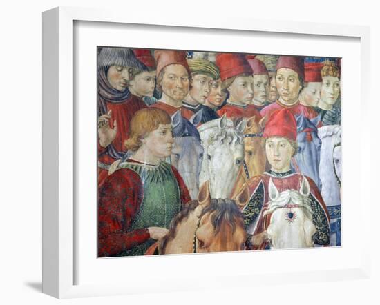 The Cavalcade of the Magi, 1459-Benozzo Gozzoli-Framed Giclee Print