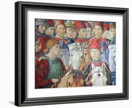 The Cavalcade of the Magi, 1459-Benozzo Gozzoli-Framed Giclee Print