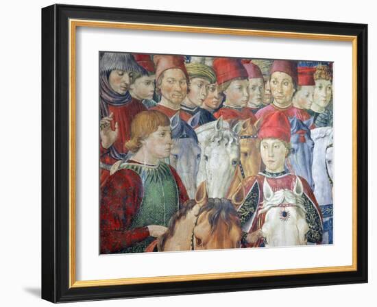 The Cavalcade of the Magi, 1459-Benozzo Gozzoli-Framed Giclee Print