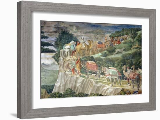 The Cavalcade of the Magi, 1459-Benozzo Gozzoli-Framed Giclee Print