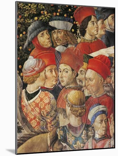 The Cavalcade of the Magi, 1459-Benozzo Gozzoli-Mounted Giclee Print