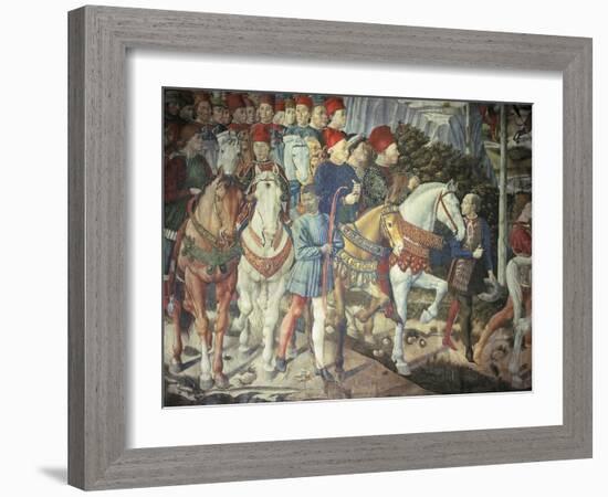 The Cavalcade of the Magi, 1459-Benozzo Gozzoli-Framed Giclee Print