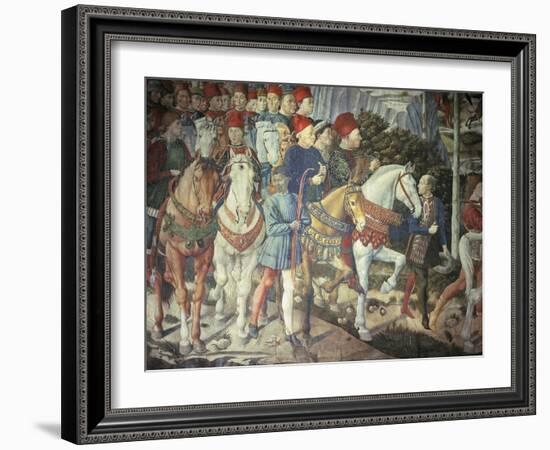 The Cavalcade of the Magi, 1459-Benozzo Gozzoli-Framed Giclee Print