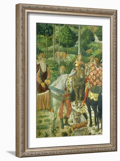 The Cavalcade of the Magi, 1459-Benozzo Gozzoli-Framed Giclee Print